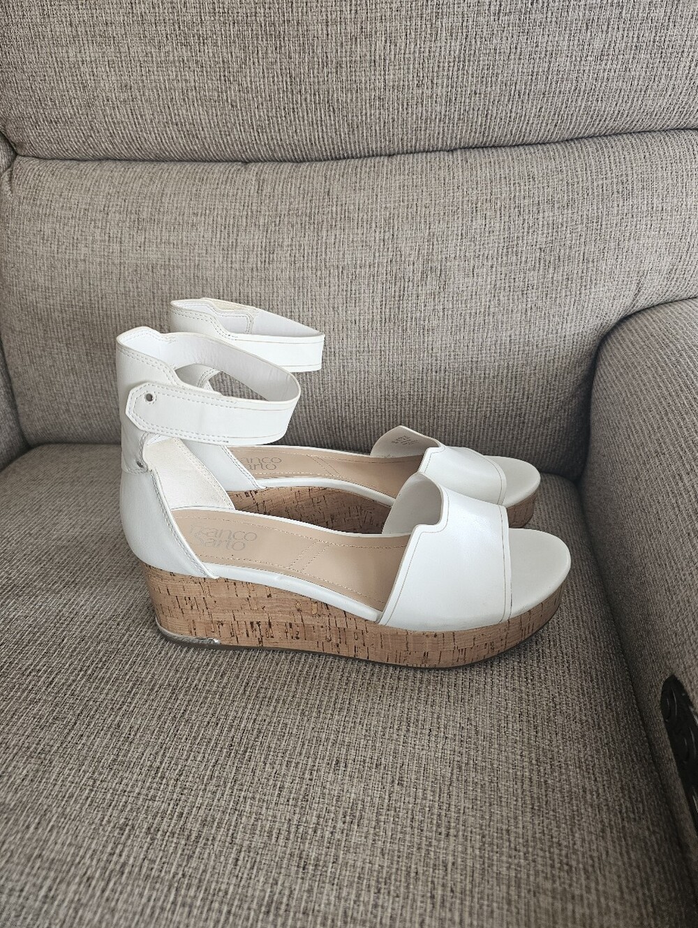 Franco Sarto Women's Perfetto Cork Wedge Sandal - Picture 4 of 7